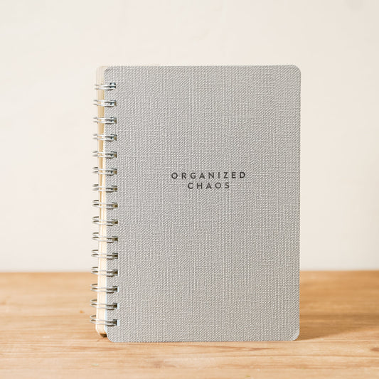 Gray "Organized Chaos" Notebook