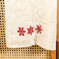 Holiday Embroidered Tea Towel
