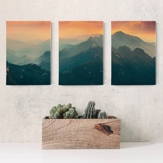 In The Valley Wrapped Canvas Triptych
