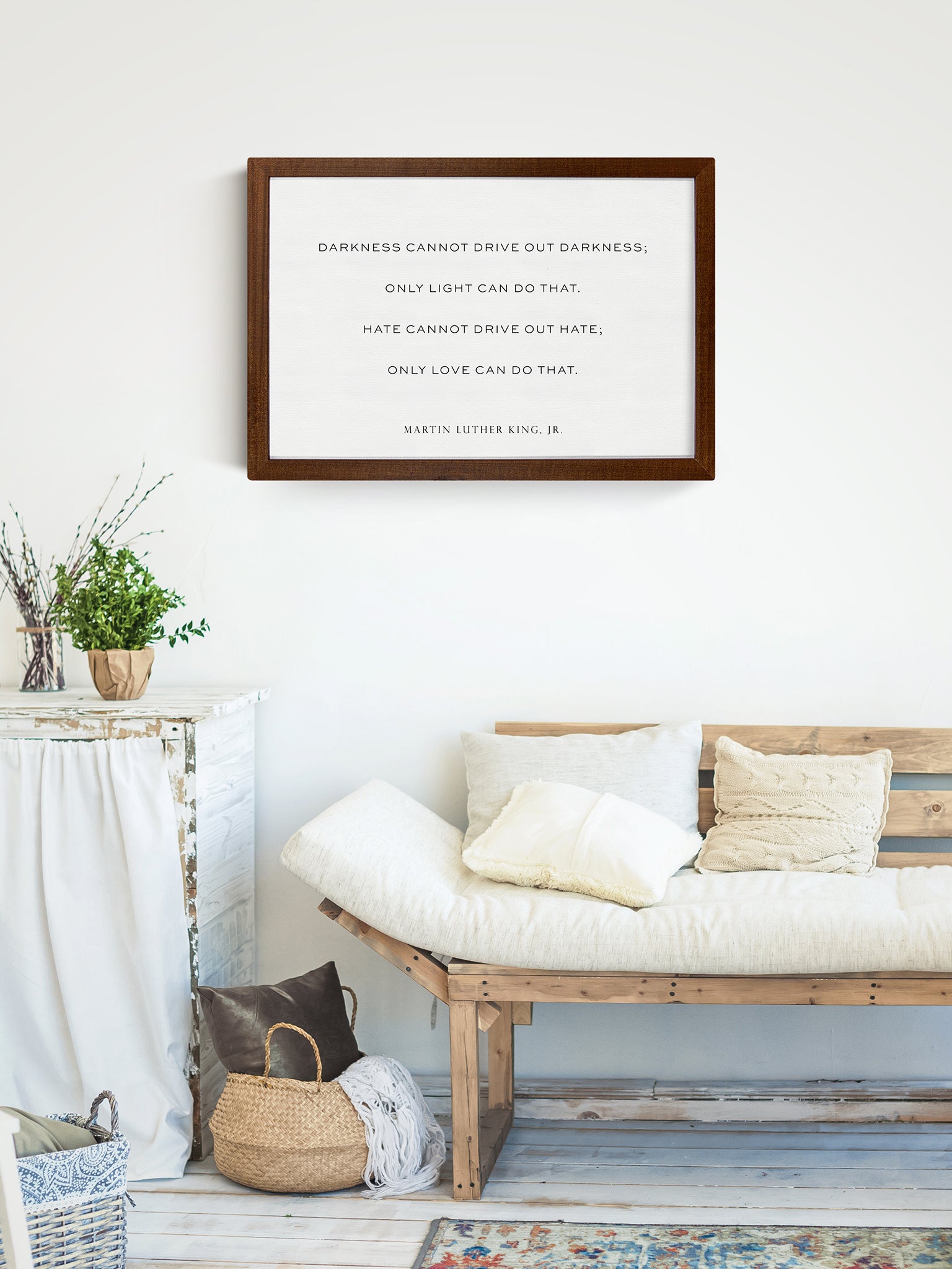 Smallwoods Martin Luther King Jr Quote Sign Medium Horizontal Stained
