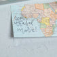 World Map Sticky Notes