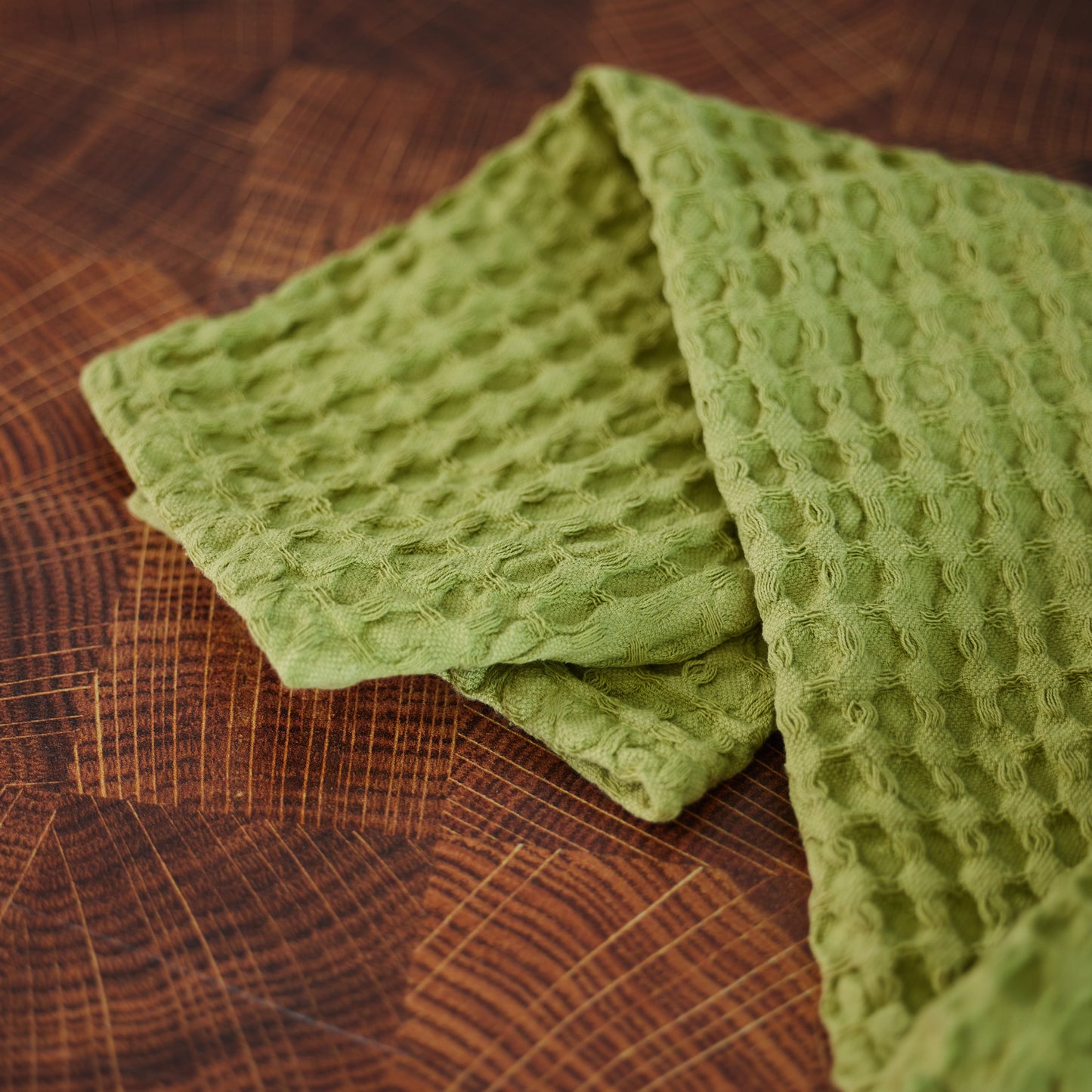 Red and Green Waffle Weave Tea Towels