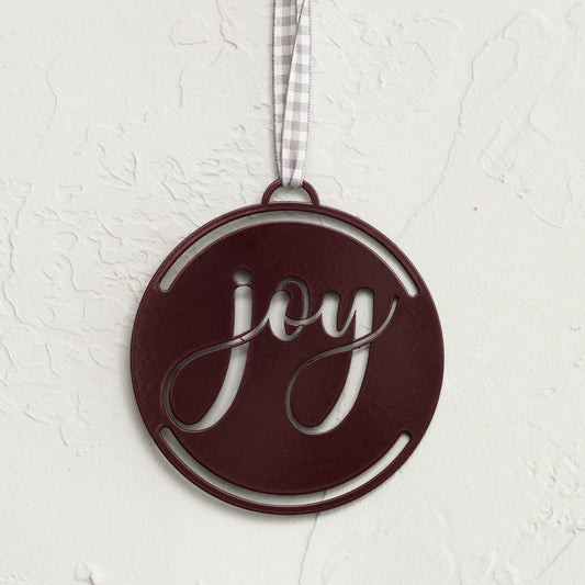 Joy Ornament - Metal