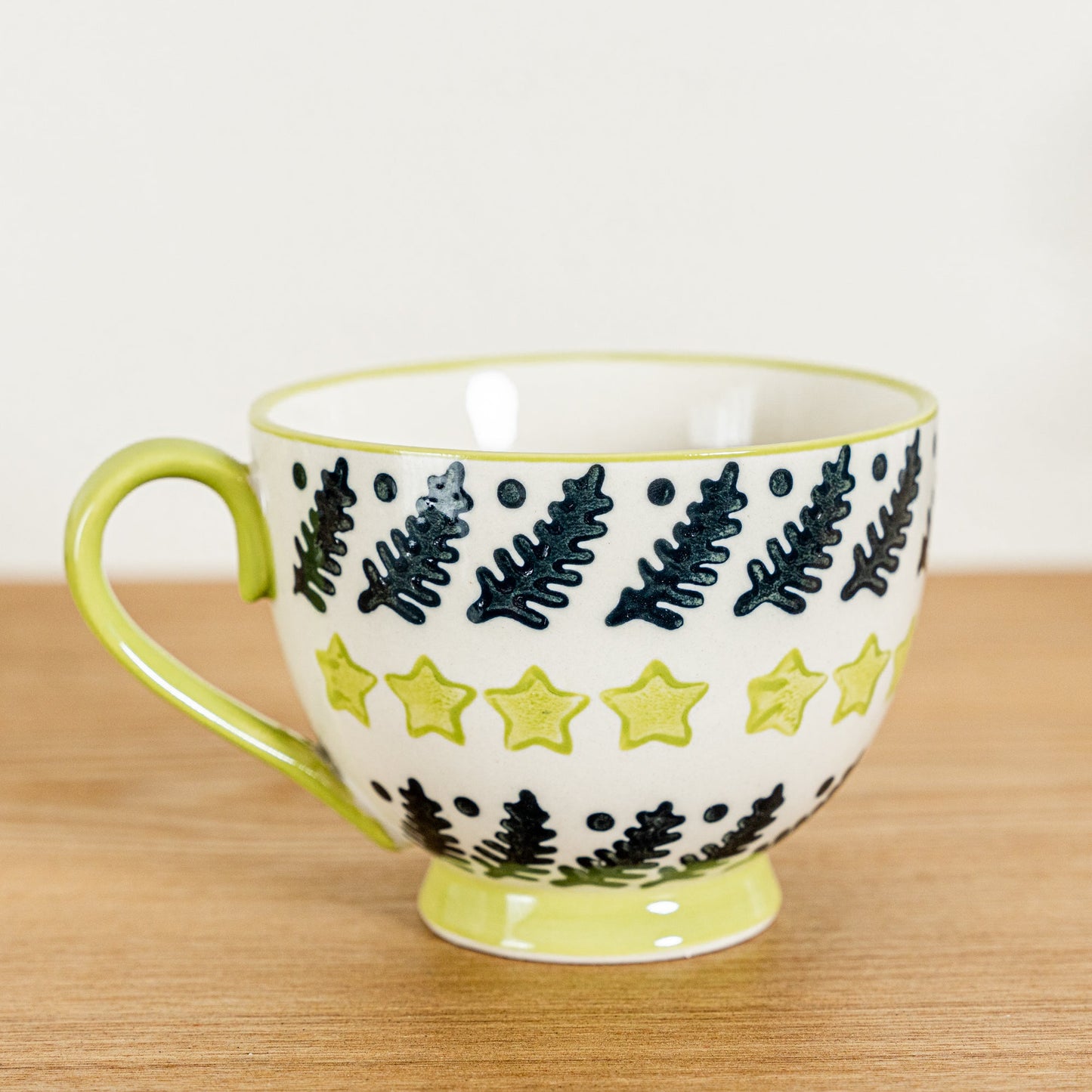 Seasonal Stamped Pattern Cafe Mug