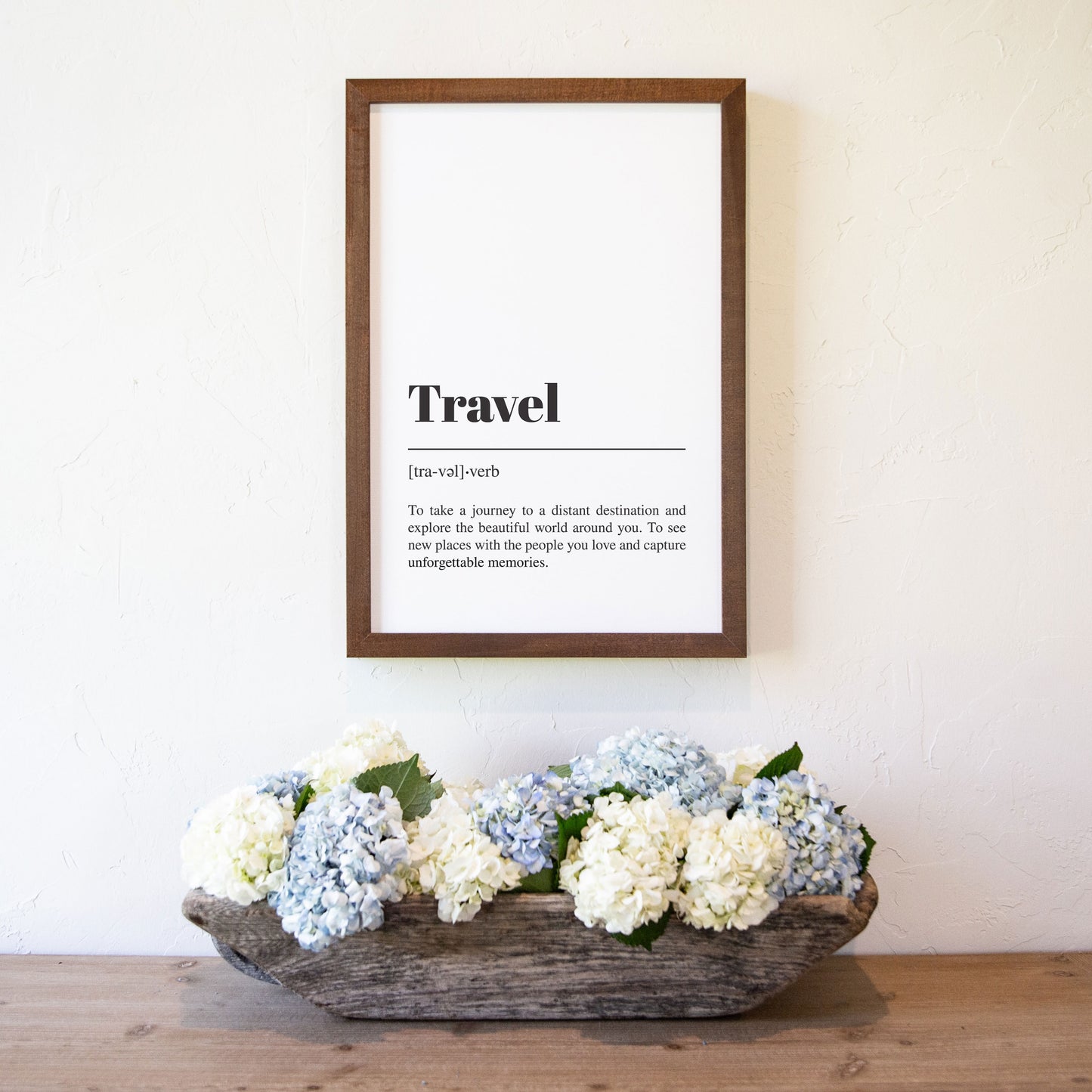 Smallwoods Framed Travel Word Art
