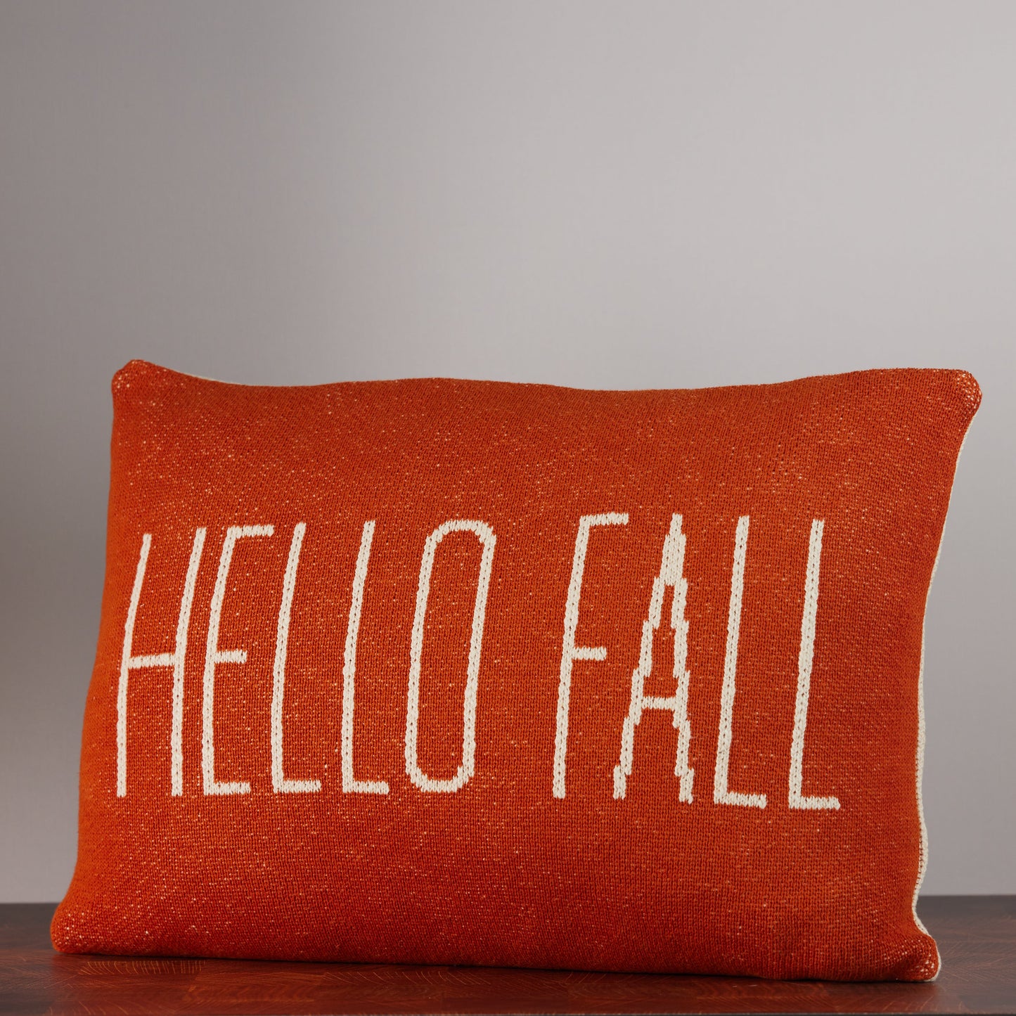 Hello Autumn- Woven Pillow