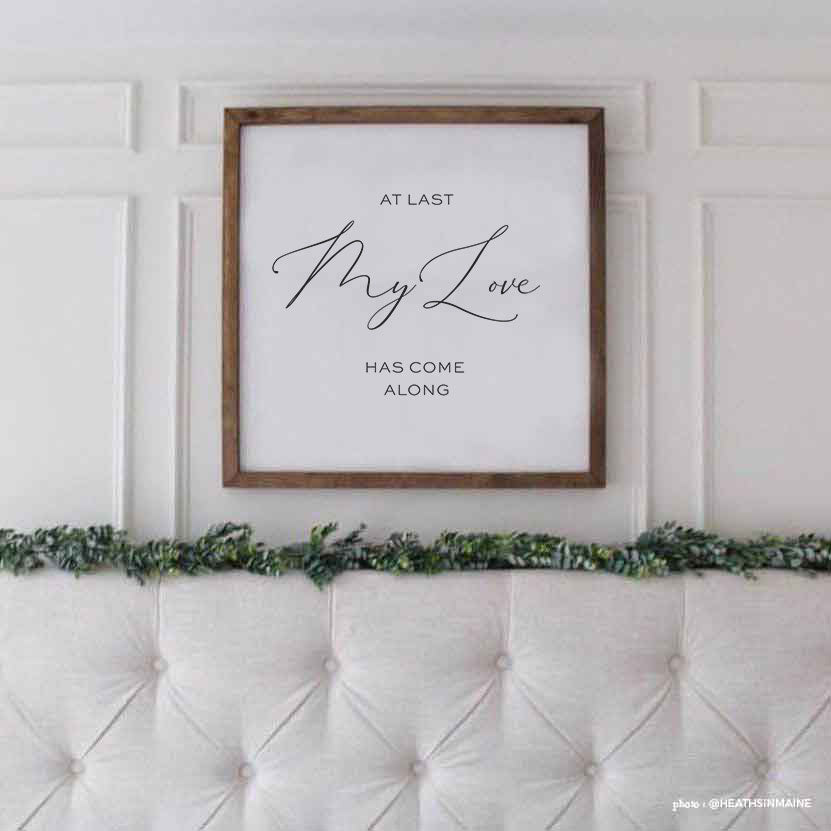 Smallwoods At Last My Love Has Come Along Romantic Wall Art