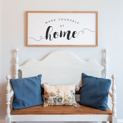 Smallwoods Make Yourself at Home Wood Wall Sign XL