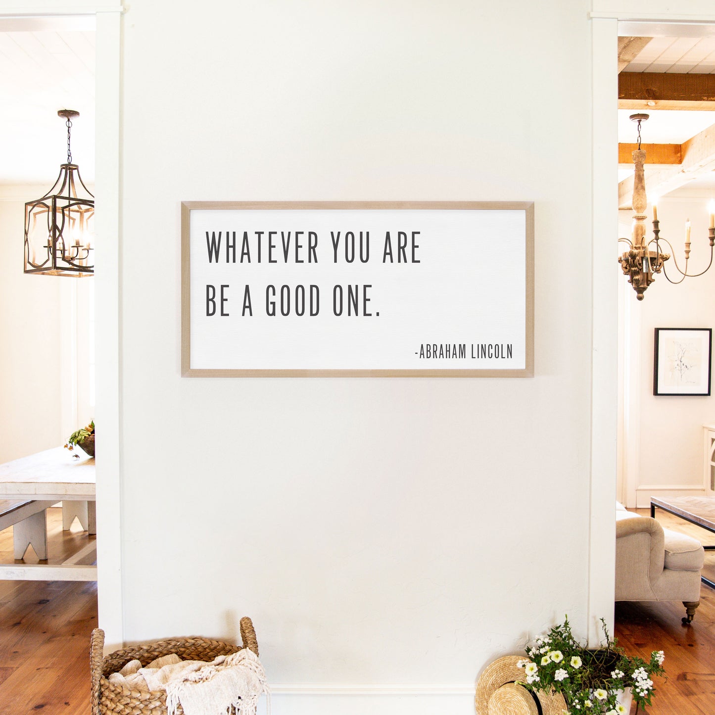 Smallwoods Whatever You Are Be a Good One Quote Sign XL Almond