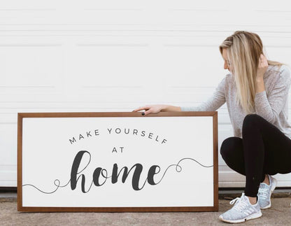 Smallwoods Make Yourself at Home Wood Wall Sign