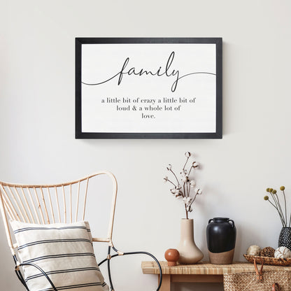 A Whole Lot of Love Family Wooden Sign