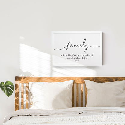 A Whole Lot of Love Family Wooden Sign