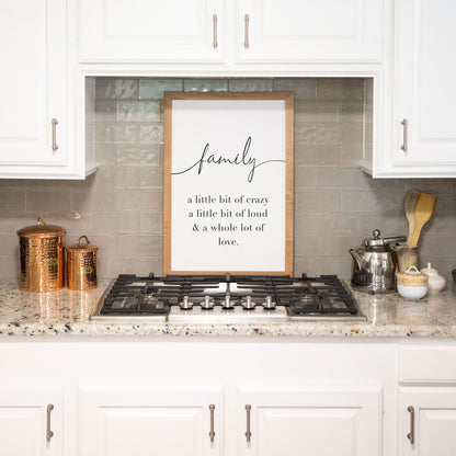 A Whole Lot of Love Family Wooden Sign