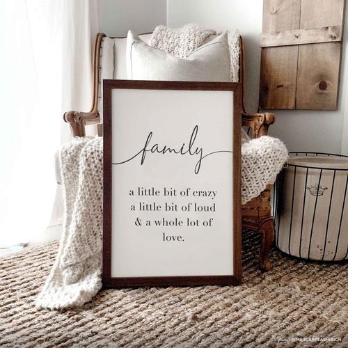 Smallwoods A Whole Lot of Love Wooden Family Sign