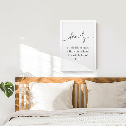 A Whole Lot of Love Family Wooden Sign