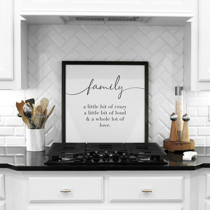 A Whole Lot of Love Family Wooden Sign