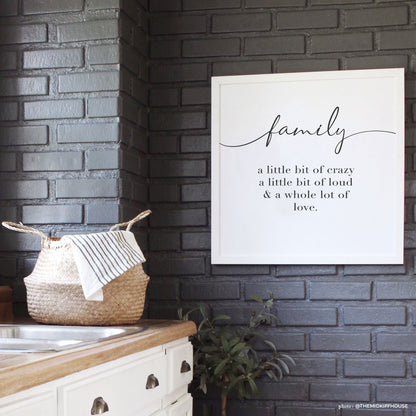 A Whole Lot of Love Family Wooden Sign