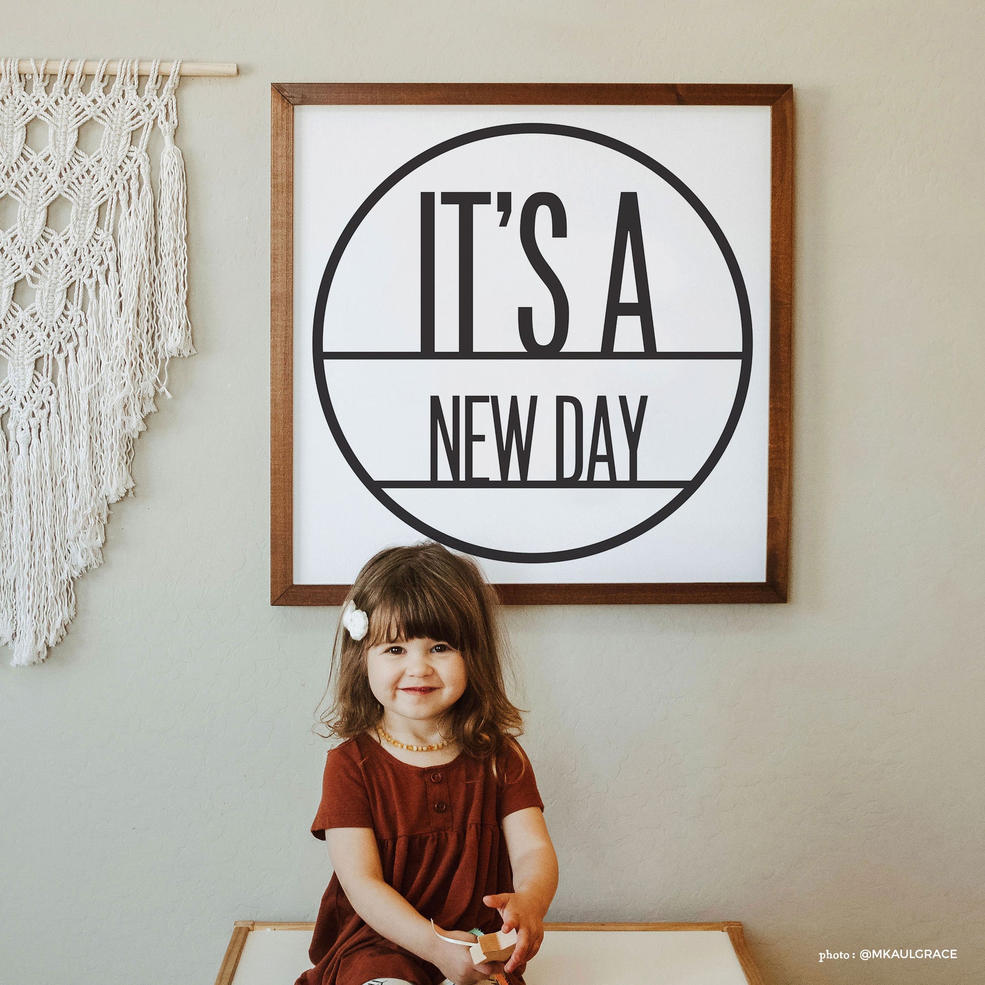 Smallwoods It's A New Day Wood Wall Sign