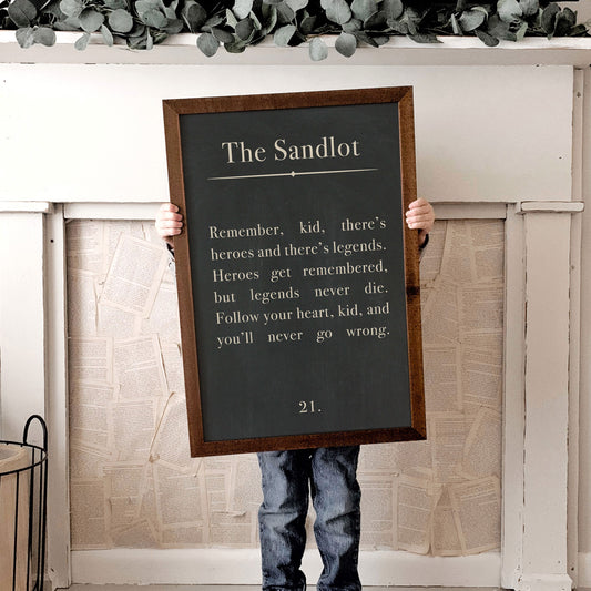 Smallwoods The Sandlot Movie Quote Sign