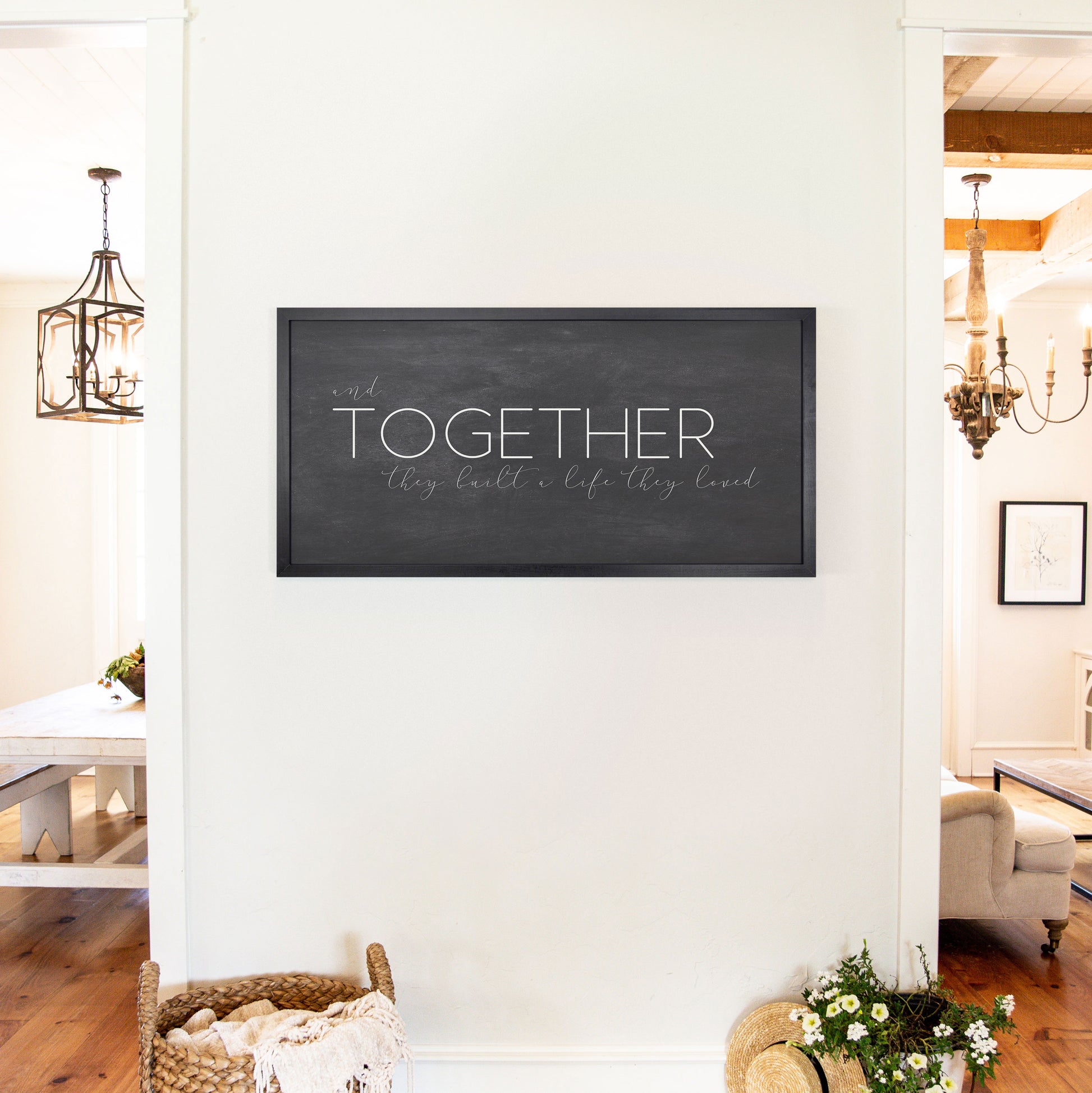 Smallwoods Together They Built A Life They Loved Sign XL Black