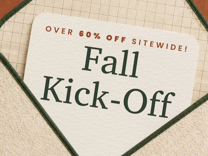 Fall Kick-Off. Over 60% off sitewide.